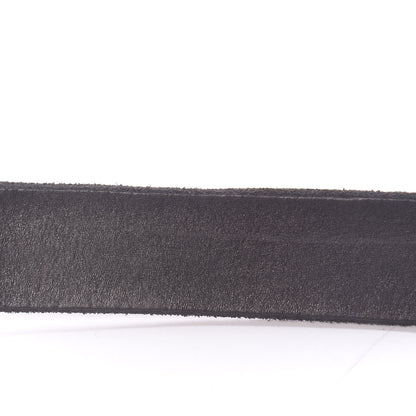Gucci Calfskin Brass Feline Buckle Belt 80 32 Black 6 of 7