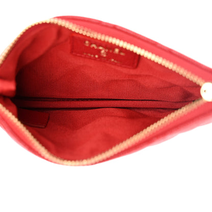 Chanel Caviar Quilted Small Cosmetic Case Red 5 of 8