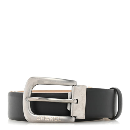 Chanel Calfskin Belt 95 38 Black 1 of 7