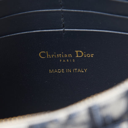 Christian Dior Oblique Saddle Chain Pouch Blue 6 of 9