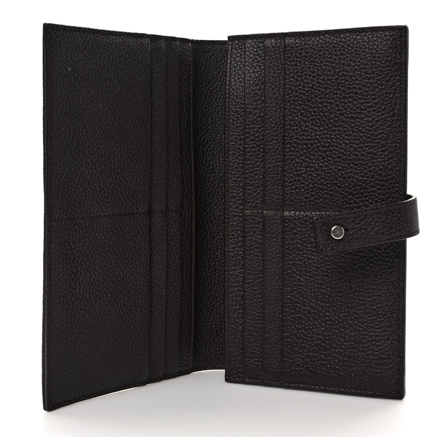 Saint Laurent Grained Calfskin Souple Thin Wallet Amaranto 5 of 7