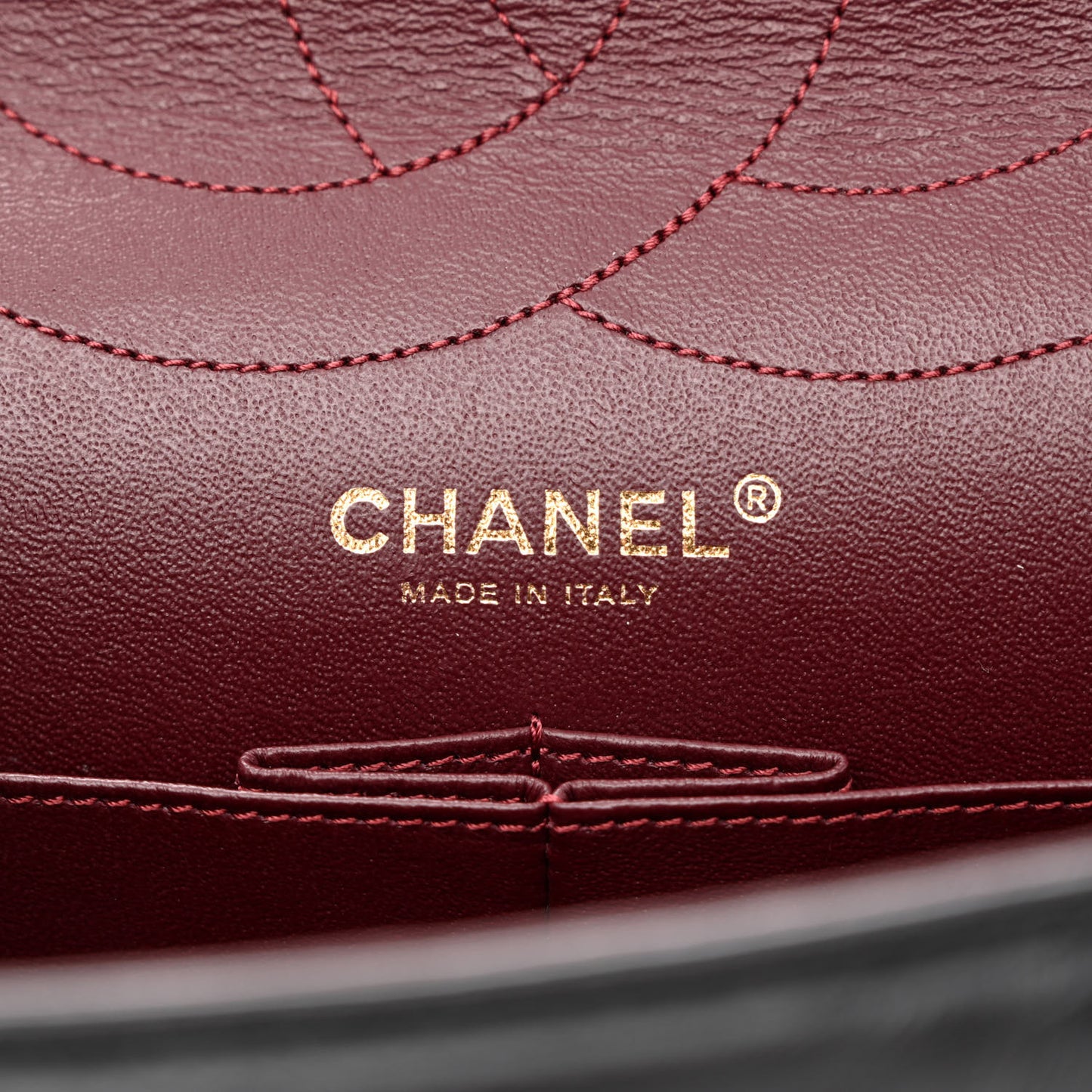 Aged Calfskin Quilted Reissue 227 Flap Black