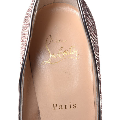 Christian Louboutin Paillettes Sirene Nappa Laminated Specchio So Kate 120 Pumps 36 Nude 7 of 8