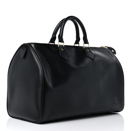 Louis Vuitton Epi Speedy 35 Black 3 of 15