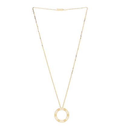 Cartier 18K Yellow Gold Diamond LOVE Paved Necklace 3 of 5