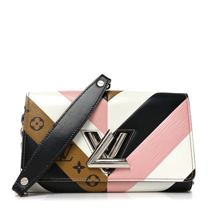 Louis Vuitton Epi Reverse Monogram Twist Chain Wallet Rose Ballerine 1 of 9