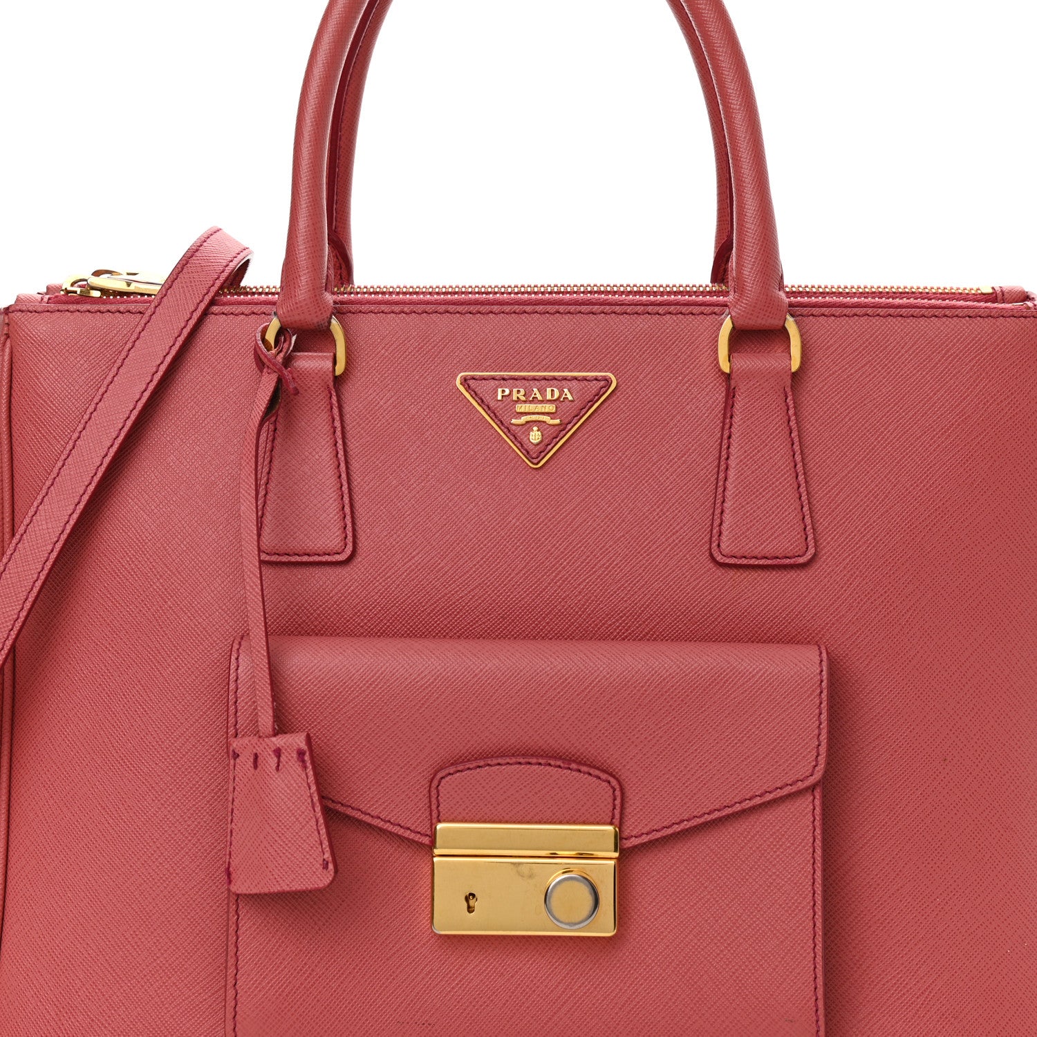 Prada Saffiano Lux Galleria Front Pocket Tote Tamaris 9 of 12