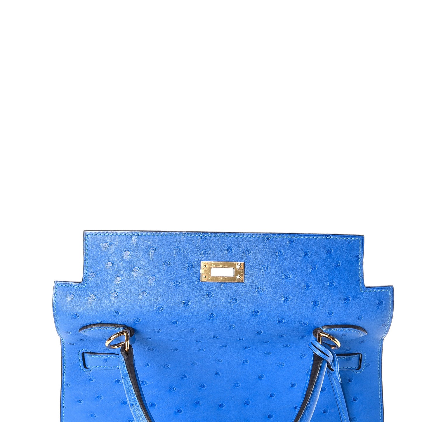 Ostrich Kelly Sellier 25 Bleuet