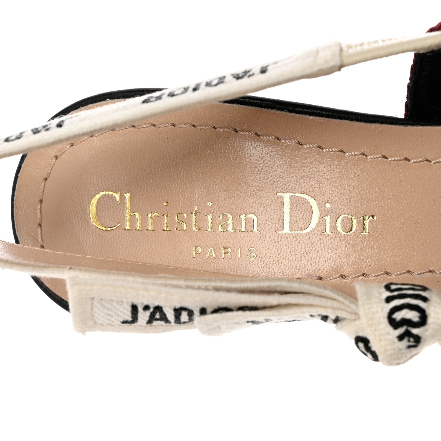 Technical Canvas Ribbon J Adior Slingback 65mm Pumps 35 Rouge Black