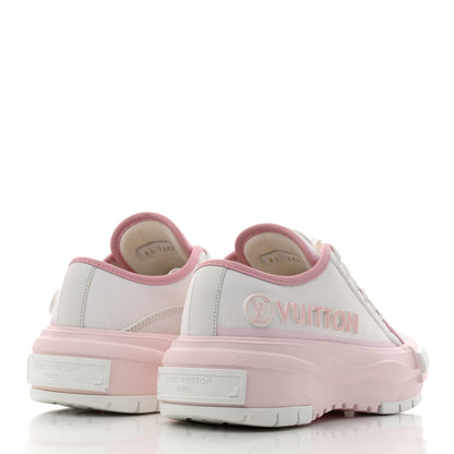 Louis Vuitton Canvas LV Squad Sneakers 37 White Pink 4 of 8