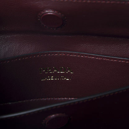 Prada Saffiano Cuir Medium Bi-Color Double Bag Marmo Granato 9 of 10