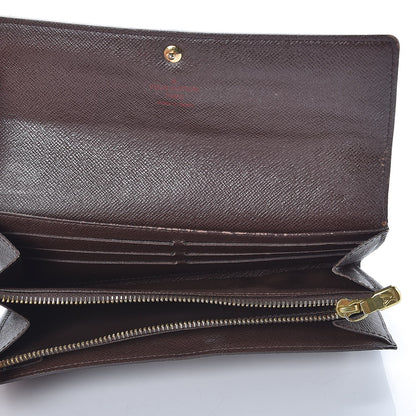 Louis Vuitton Damier Ebene Sarah Wallet 6 of 8