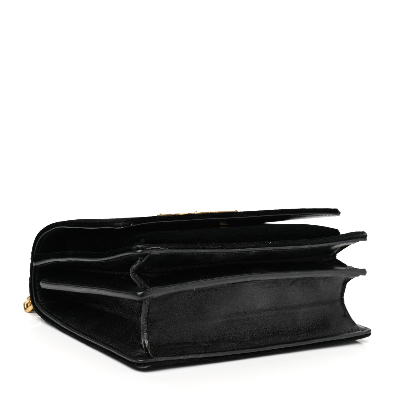 Saint Laurent Velvet Small Monogram Sunset Black 3 of 12
