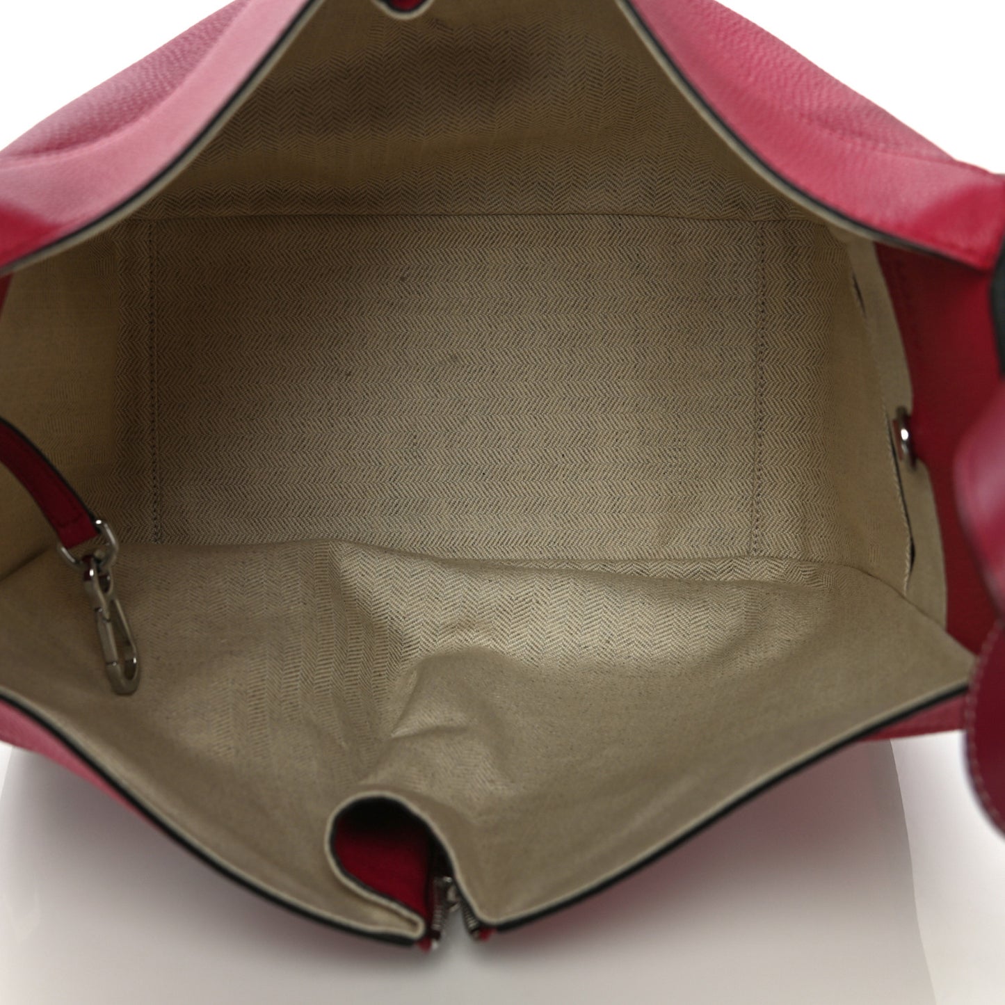 Grained Calfskin Small Hammock Shoulder Bag Raspberry