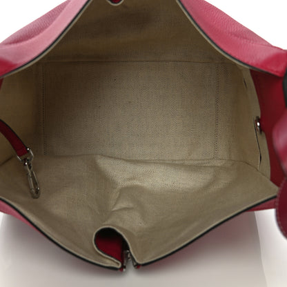 Loewe Grained Calfskin Small Hammock Shoulder Bag Raspberry 5 of 14