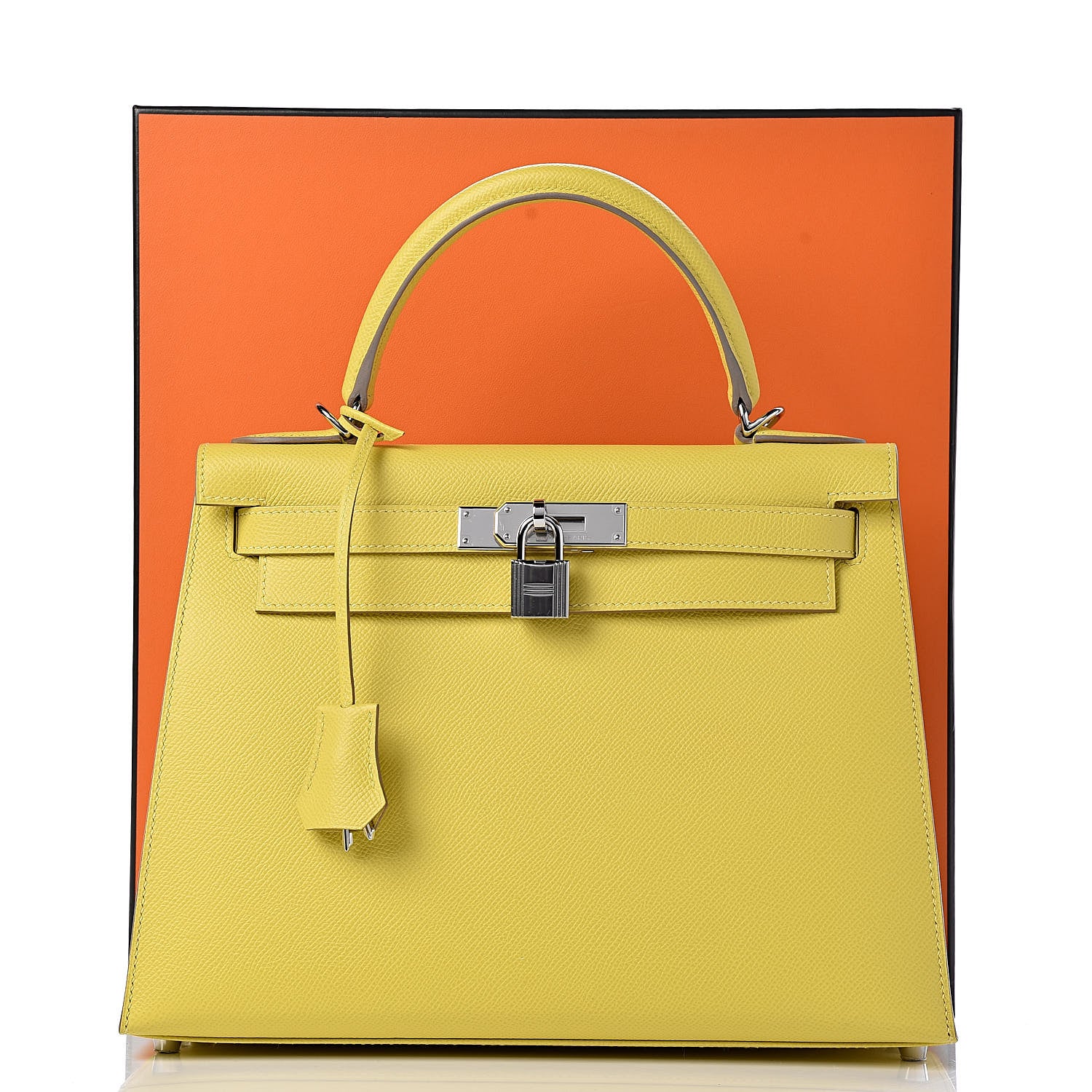 Hermes Epsom Kelly Sellier 28 Lime 37 of 37