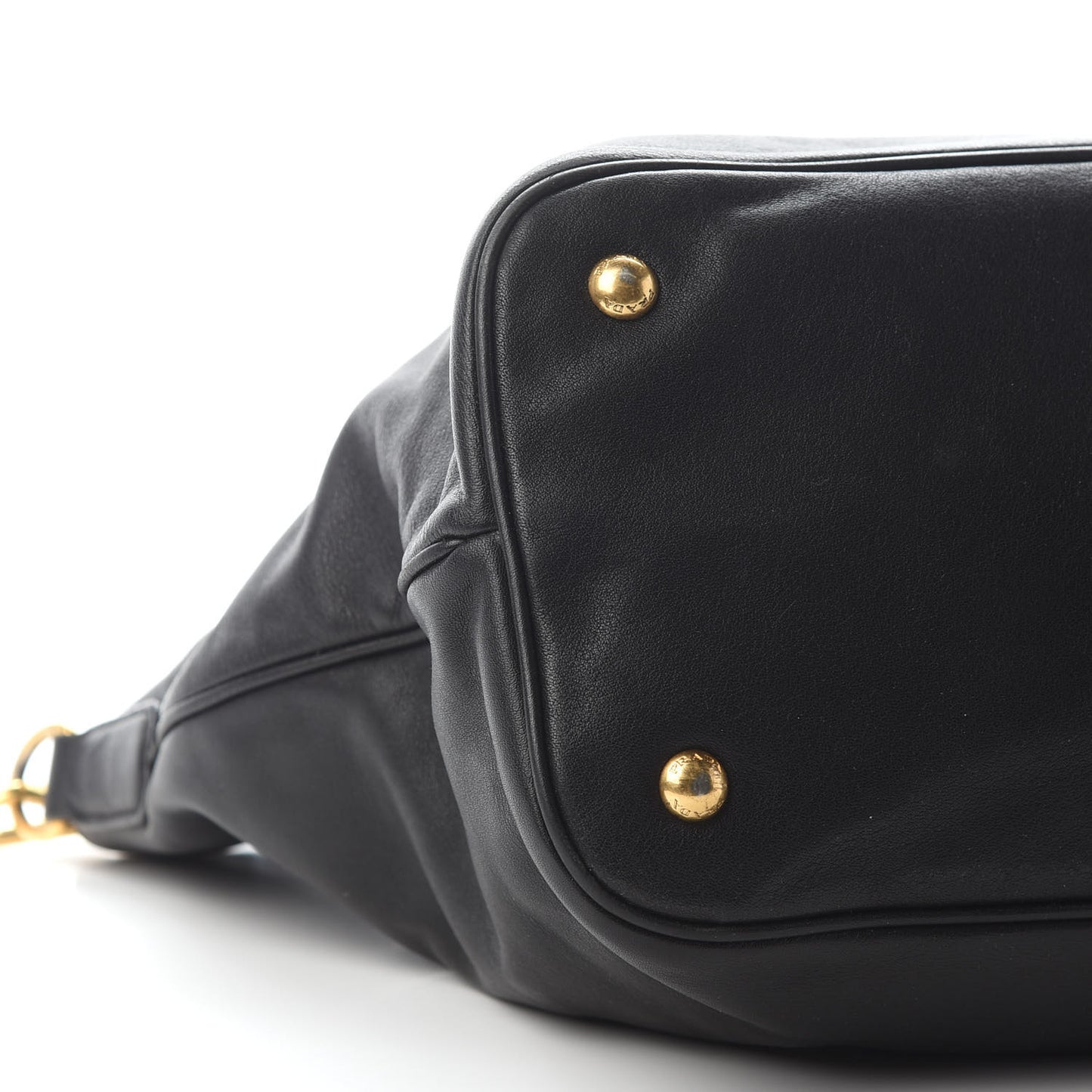 Soft Calf Shopping Tote Black