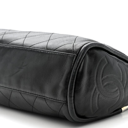 Chanel Lambskin Stitched Medium Ultimate Soft Tote Black 9 of 12