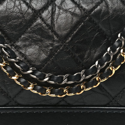Chanel Aged Calfskin Quilted Small Gabrielle Hobo Black 8 of 10