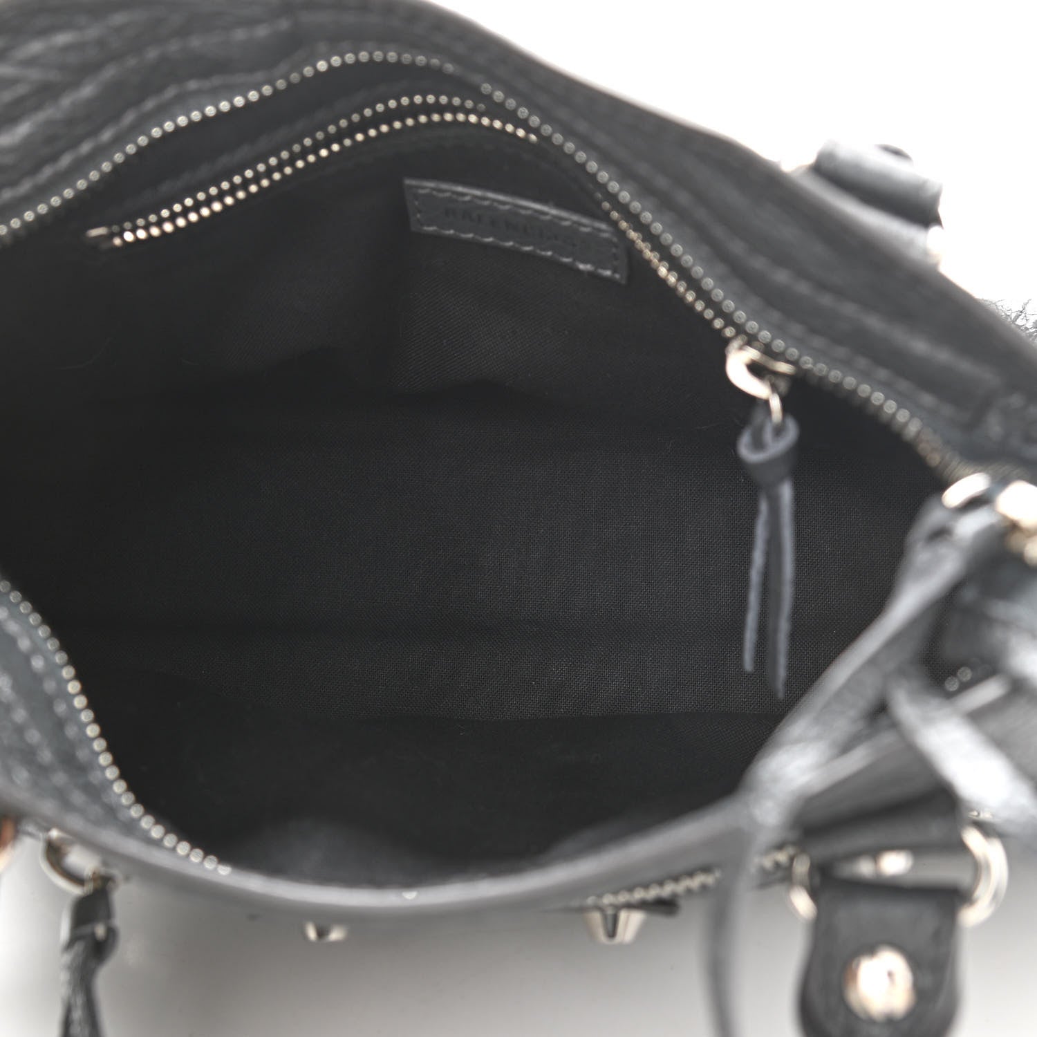 Balenciaga Agneau Classic Silver Hardware Mini City Gris Fossile 5 of 10