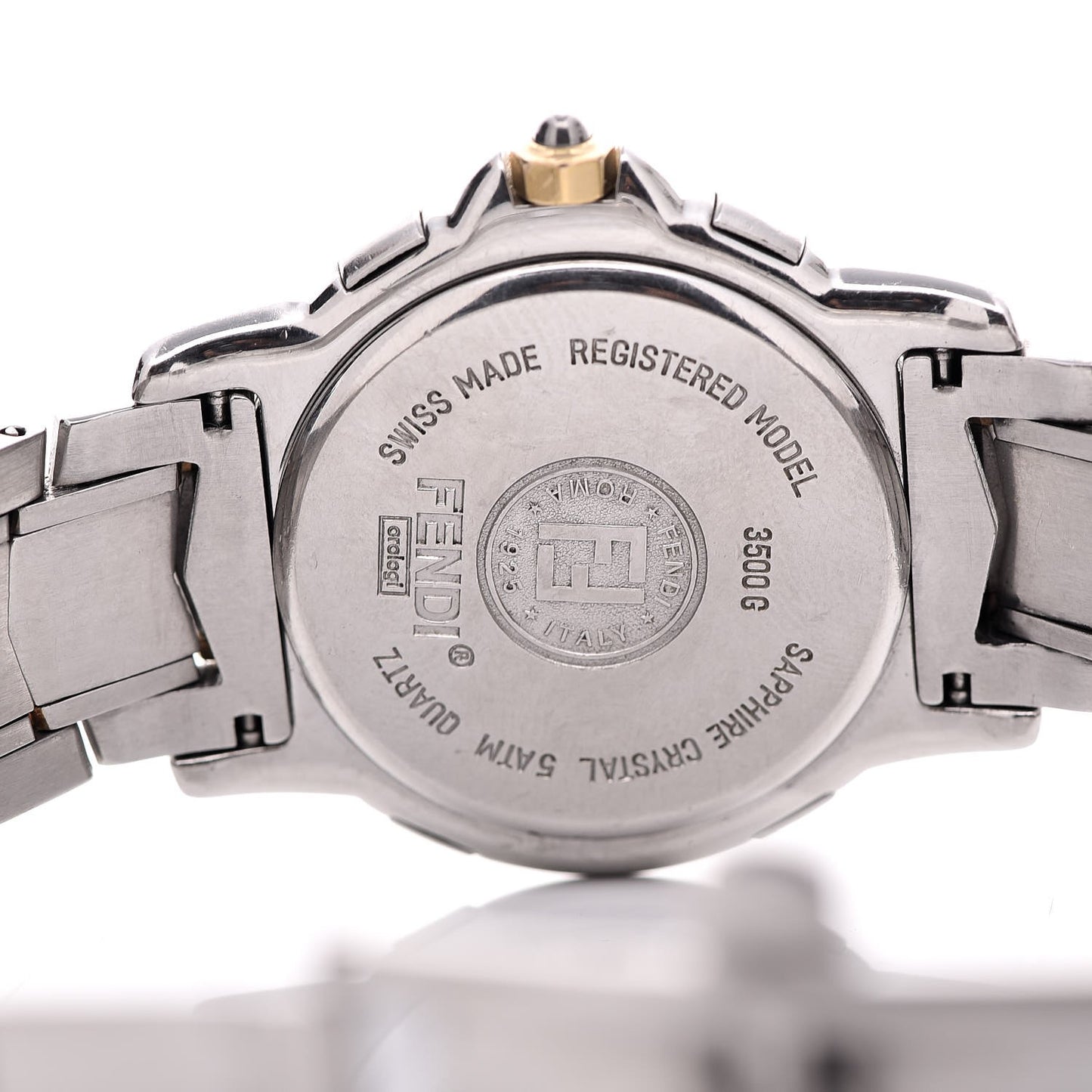 Stainless Steel 18K Yellow Gold 35mm Quartz Watch