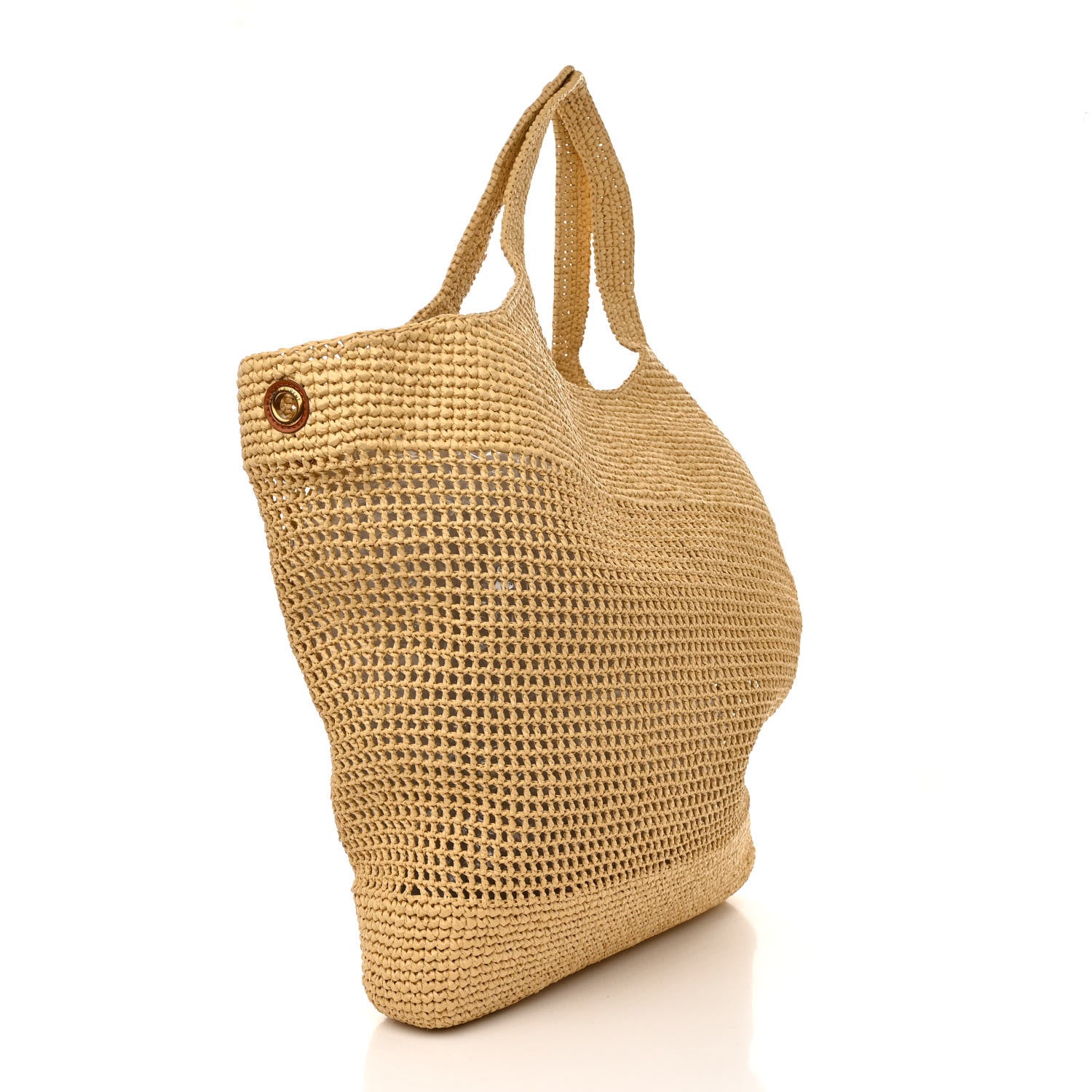 Saint Laurent Raffia Icare Shopping Tote Natural 4 of 14