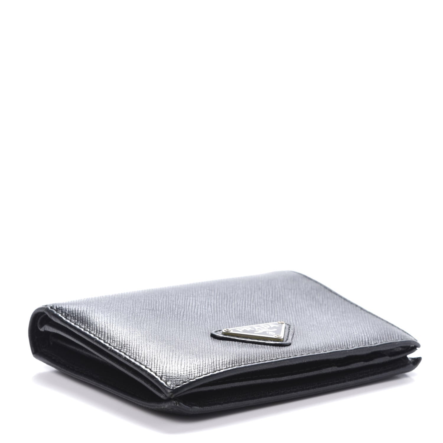 Prada Saffiano Bi-Fold Wallet Black 4 of 14