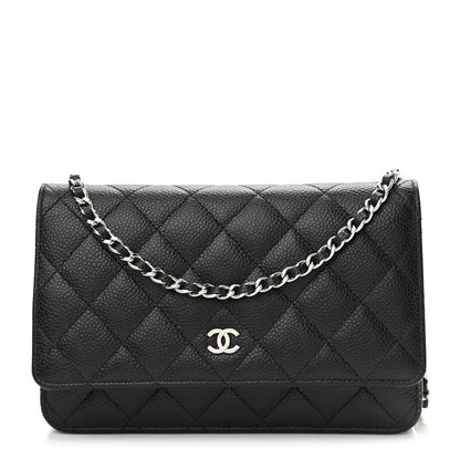 Chanel Caviar Quilted Wallet On Chain WOC Black 1 of 12