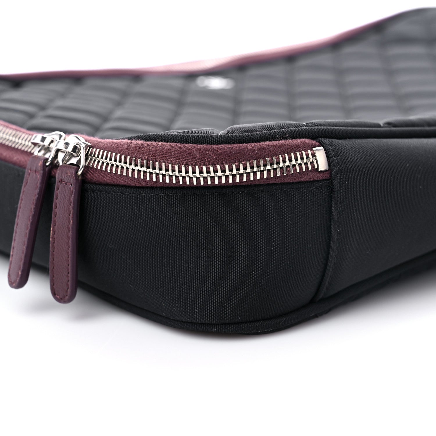 Chanel Nylon Quilted Laptop Case Black 9 of 12