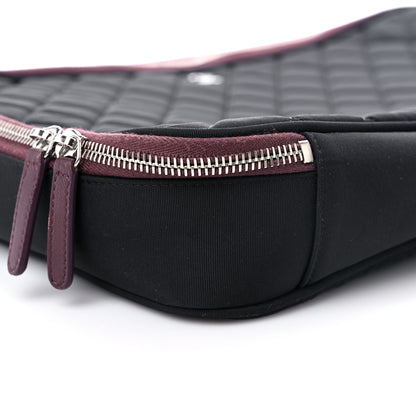 Chanel Nylon Quilted Laptop Case Black 9 of 12