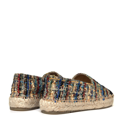 Chanel Tweed Grosgrain CC Espadrilles 36 Multicolor 6 of 12