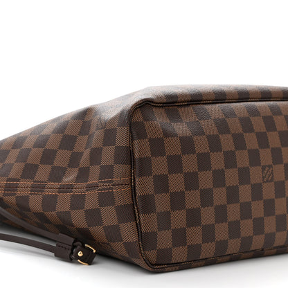 Louis Vuitton Damier Ebene Neo Neverfull MM Rose Ballerine 10 of 11