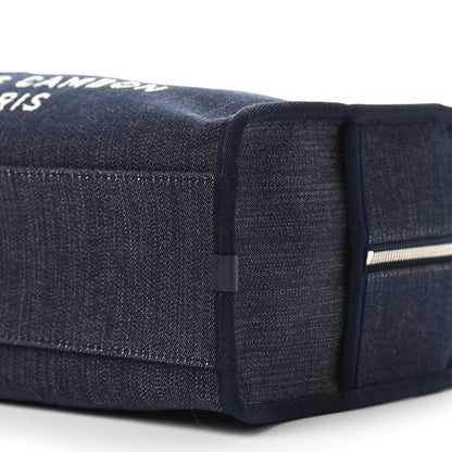 Chanel Denim Deauville Bowling Bag Dark Blue 9 of 9