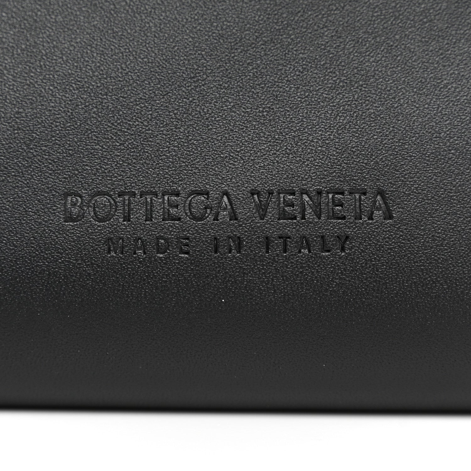 Bottega Veneta Calfskin Crocodile Embossed Document Case Black 6 of 8