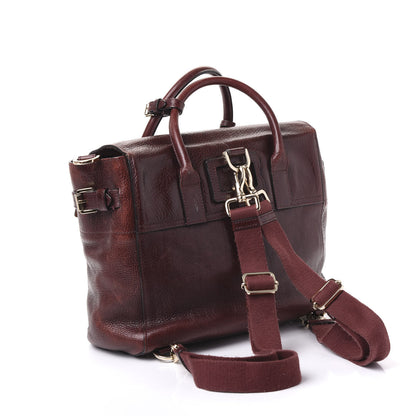 Mulberry Natural Leather Cara Delevigne Convertible Satchel Oxblood 2 of 10