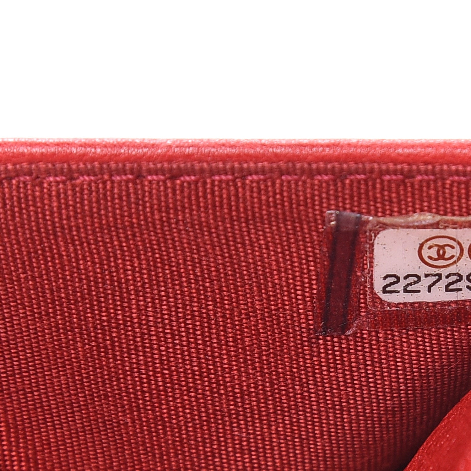 Chanel Calfskin Quilted Chain Around Boy Wallet On Chain WOC Red 8 of 13