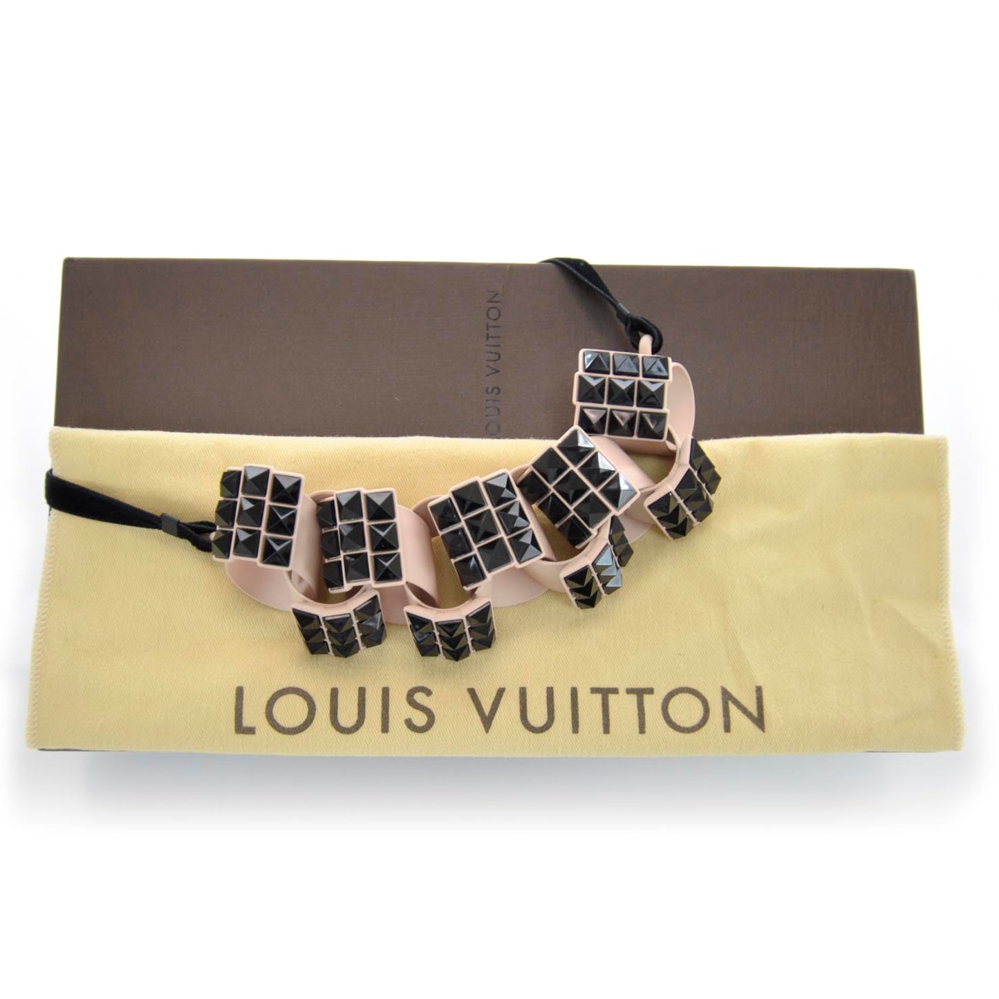 Collier Rocket Necklace Beige Black