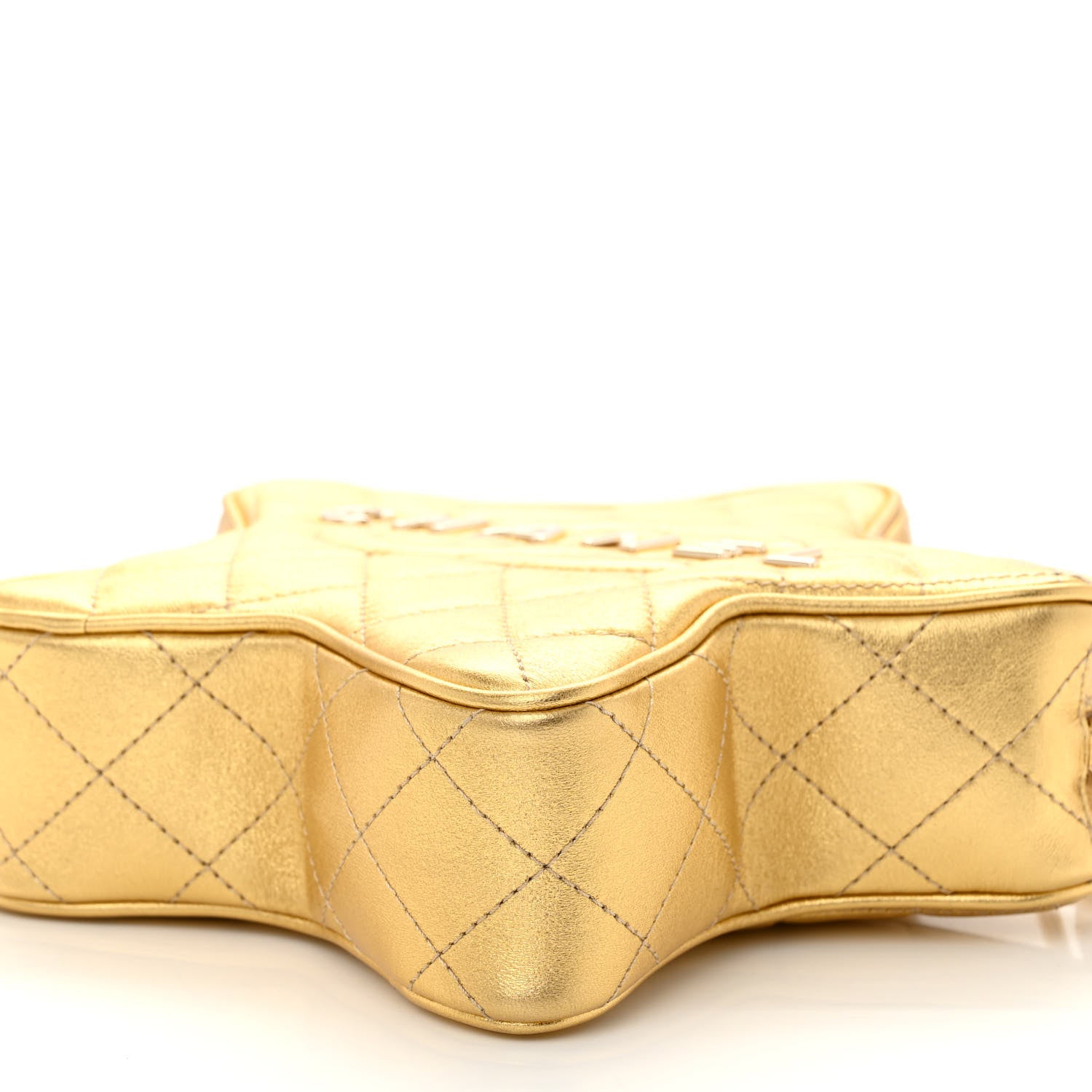 Chanel Metallic Lambskin Quilted Walk Of Fame Star Bag Gold 11 of 11