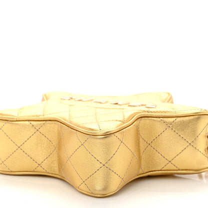 Chanel Metallic Lambskin Quilted Walk Of Fame Star Bag Gold 11 of 11