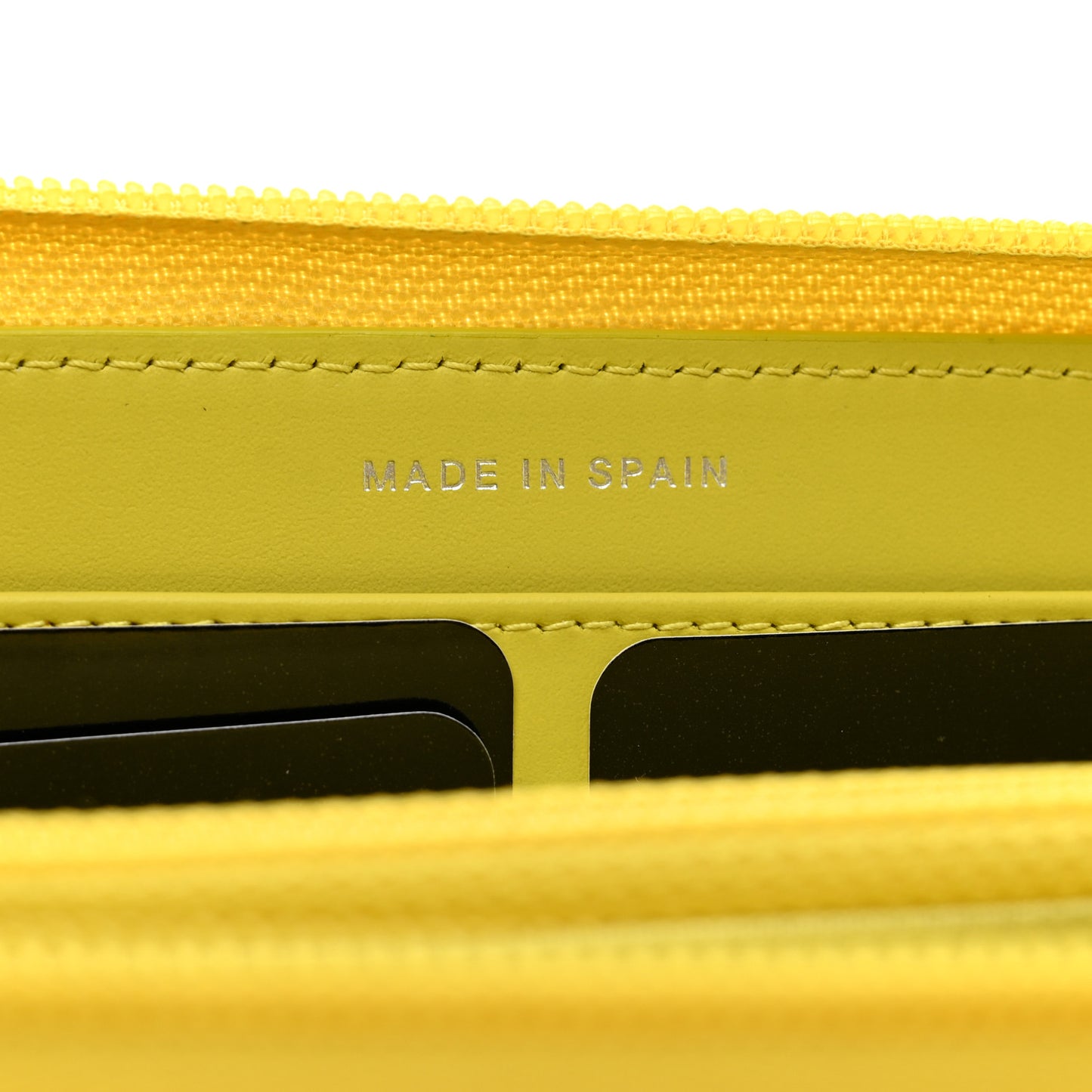 Caviar Large Timeless CC Zip Around Wallet Yellow