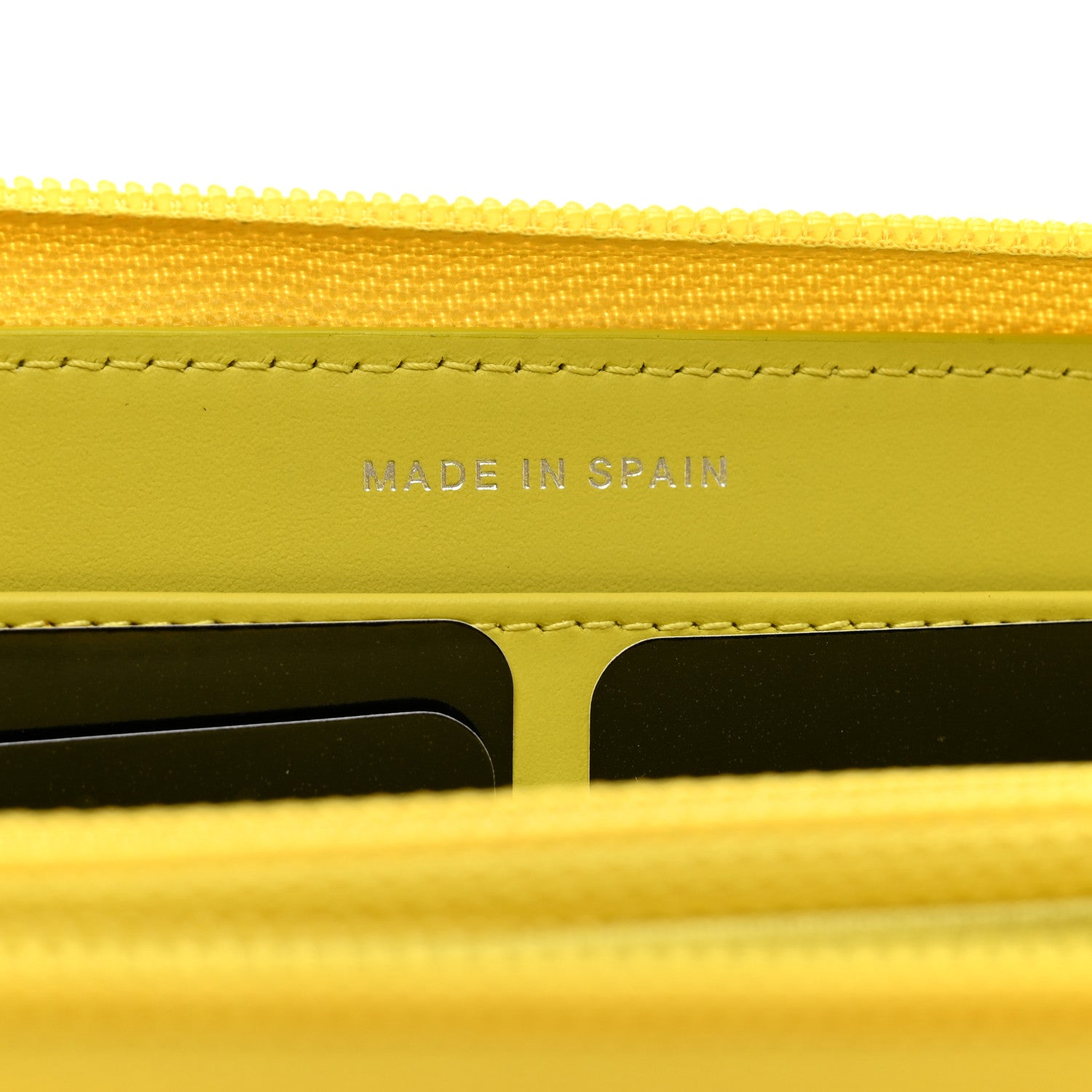 Chanel Caviar Large Timeless CC Zip Around Wallet Yellow 8 of 9