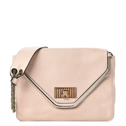Chloe Grained Calfskin Medium Sally Flap Bag Beige 1 of 14