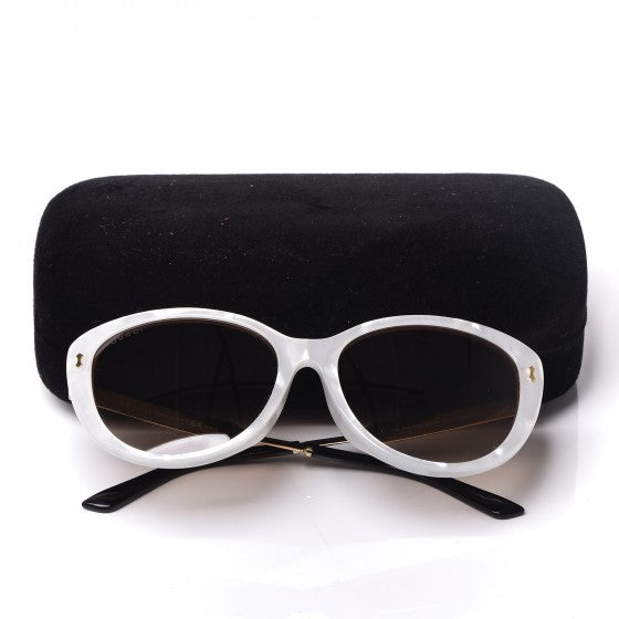 Gucci Cat Eye GG3839/F/S Sunglasses White 9 of 9