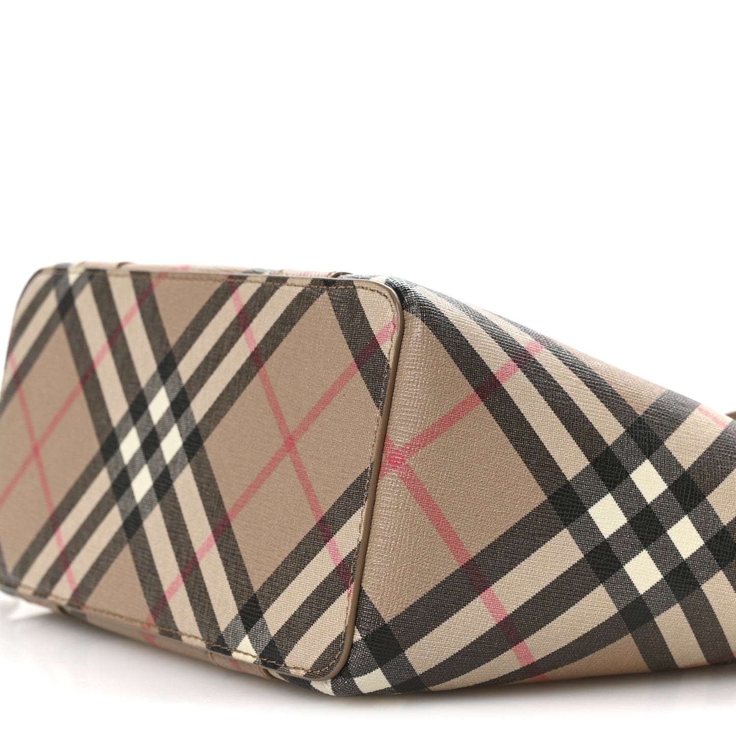 E-Canvas Check Daphne Tote Archive Beige