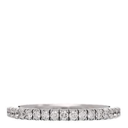 Cartier 18K White Gold Diamond 2mm Etincelle de Cartier Wedding Band Ring 51 5.75 1 of 5