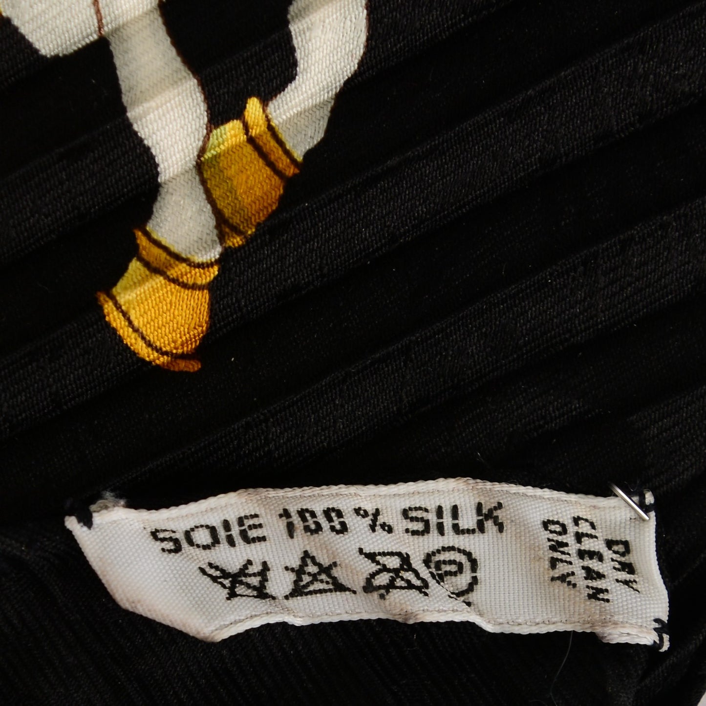 Silk Plisse Luna Park Scarf 90