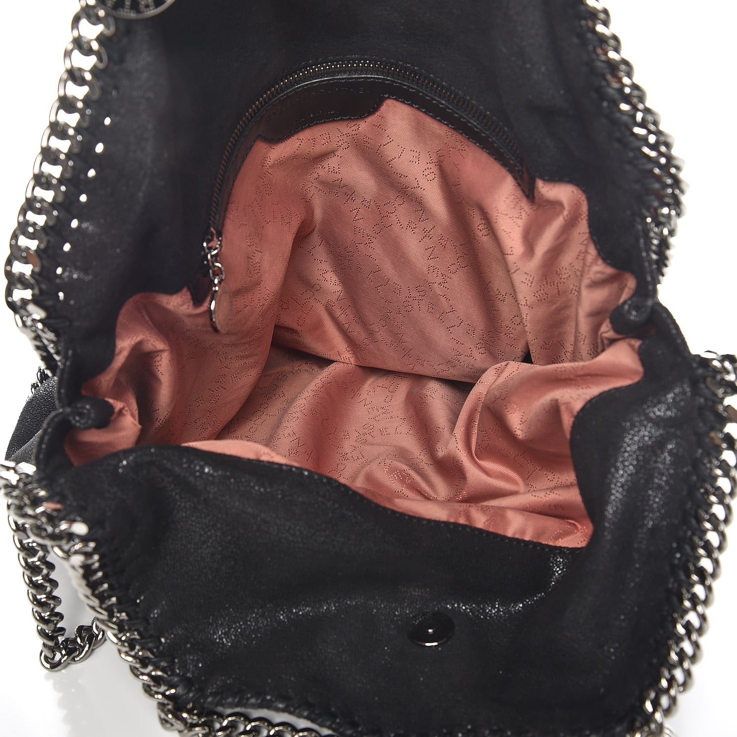 Stella McCartney Shaggy Deer Falabella Fold Over Tote Black 6 of 8