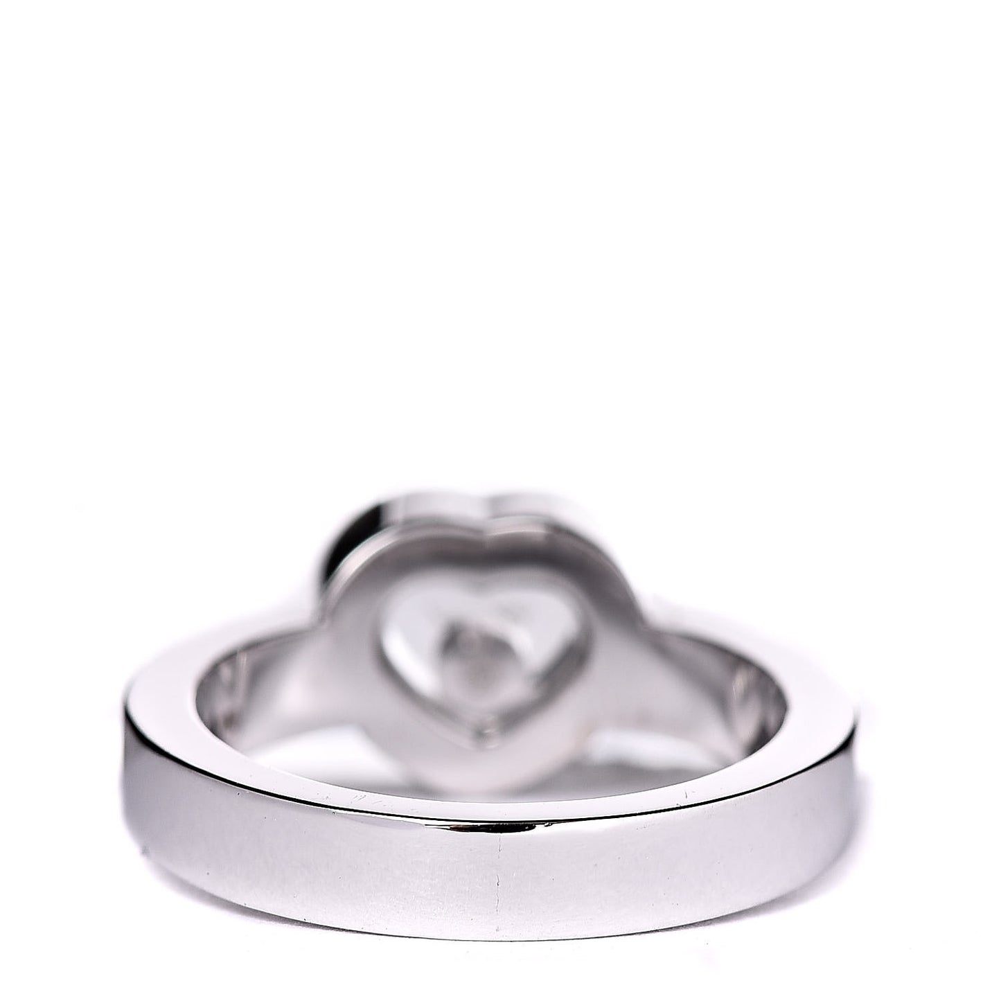 18K White Gold Diamond Happy Heart Ring 50 5.25