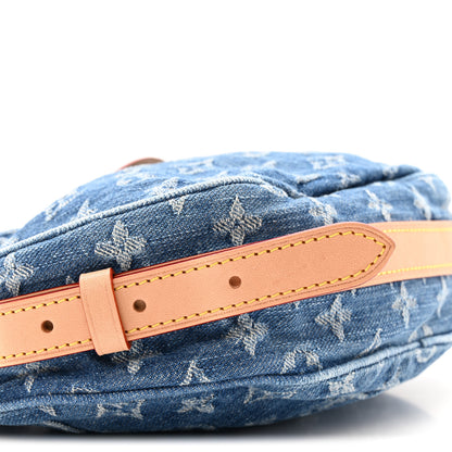 Louis Vuitton Monogram Denim Croissant MM Blue 9 of 11