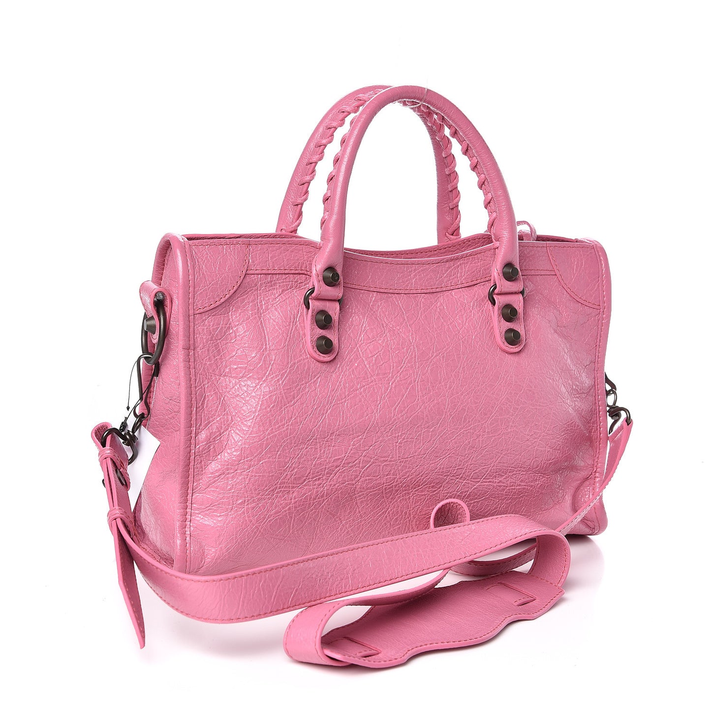 Agneau Classic Silver Hardware S City Rose Guimauve